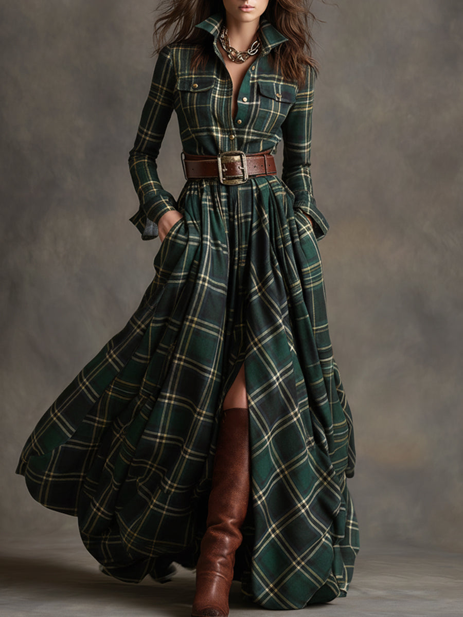 Mireline - Classic Button-Up Shirt Dress